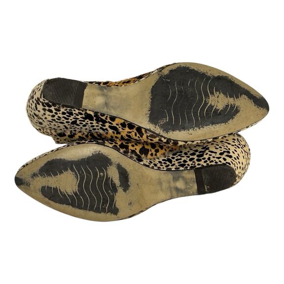 Matisse Nugent Leopard Calf Hair Leather Ankle Boots Booties Sz 7.5 Brown Ombre - Picture 13 of 16